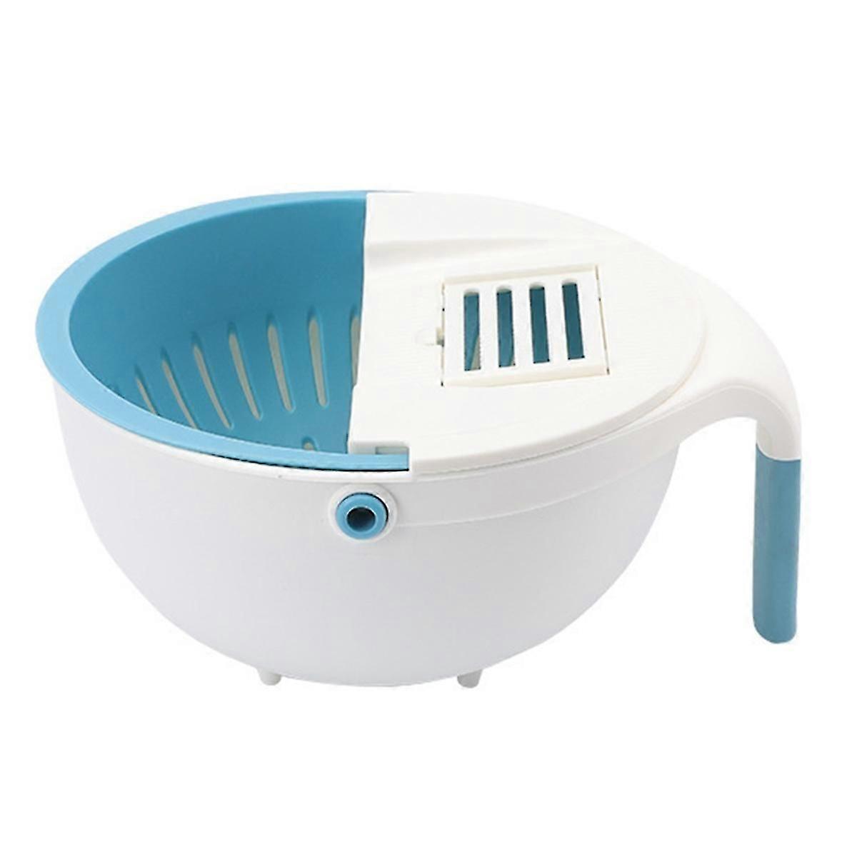 Versatile Kitchen Vegetable Cutter - Multi-Function Chopper, Slicer, Grater with Drain Basket, Idea