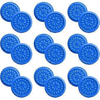 Eyelash Glue Holder Plastic Flower Shape Glue Pads Eyelash Extension Tools Makeup Tool (blue)100pcs