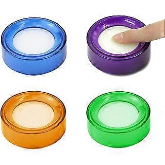 Finger Moistener Counting Finger Moistener Plastic Round Case Sponge