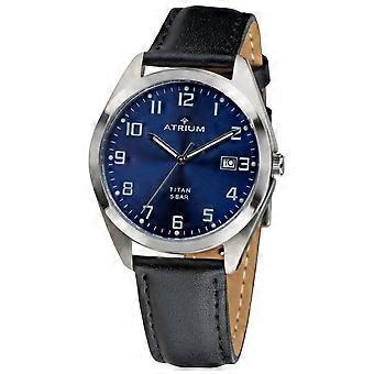 ATRIUM Men's Watch Wristwatch Titanium A14-15 Leather