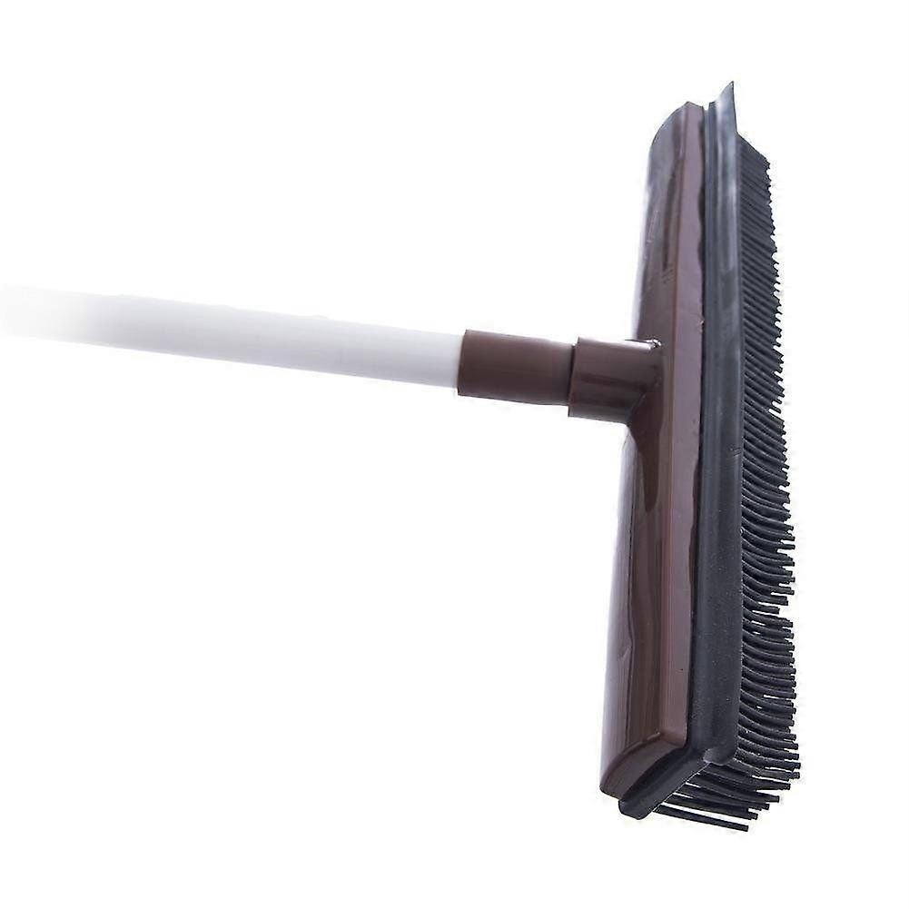 Effective rubber brush for floors, carpets and pools