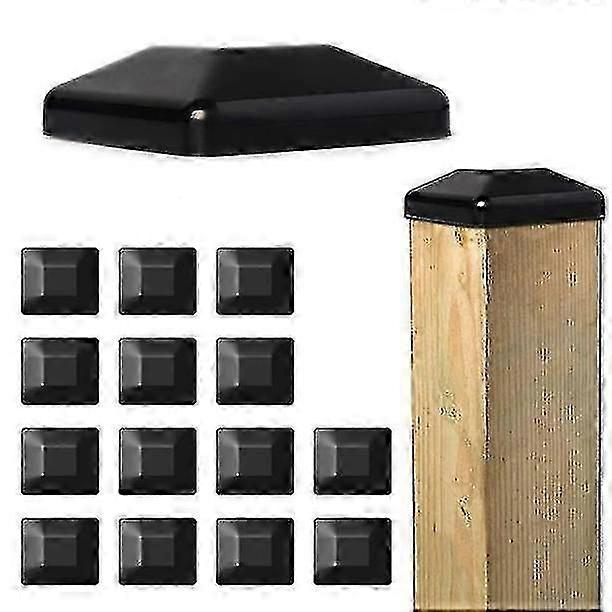 16 Pack 4 polegadas cerca poste tampas decks quadrados de madeira poste tampa superior