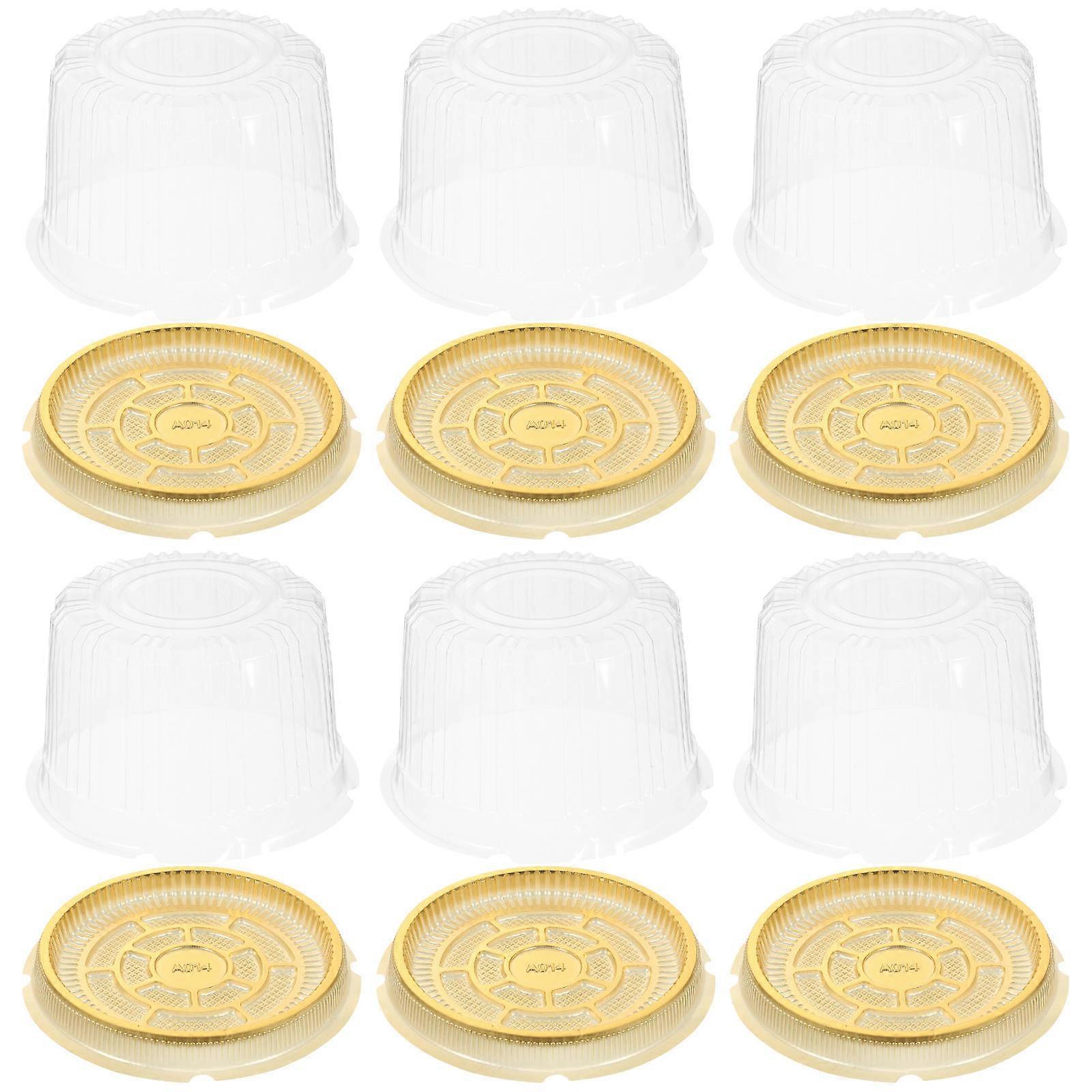 Plastic Containers Cake Carrier Boxes for Cake Packaging 10Pcs Clear Boxes