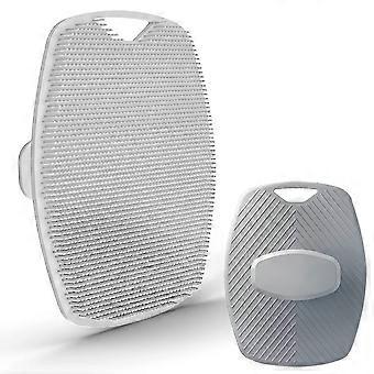 Silicone Body Scrubber for Full Body Exfoliation and Efficient Lathering in Shower (Gray)