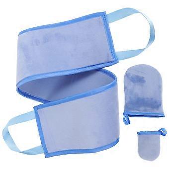 Back Applicator for Lotion with 2Sets Self Tanning Mitt Applicator Blue Color