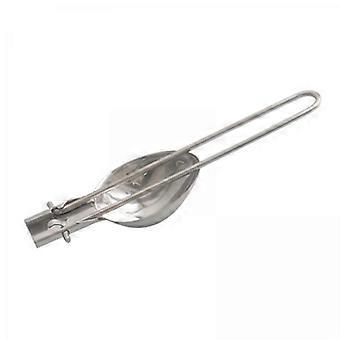 2x Stainless Steel Outdoor Tableware Foldable Flatware Cookware Cooking Utensil