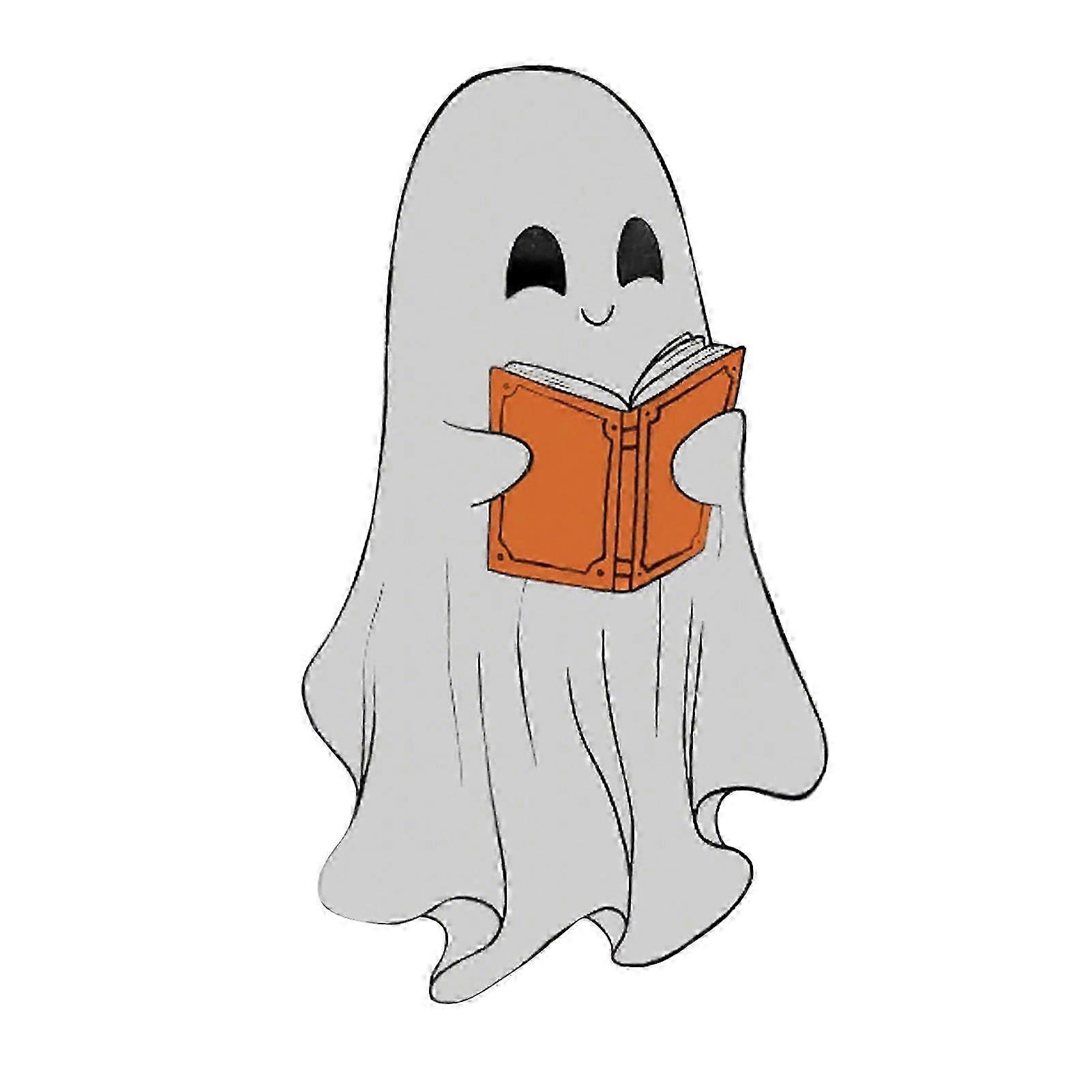 Transparent Ghost Bookmark - Cute Ghost Reading - compatible with Book Lover Gift