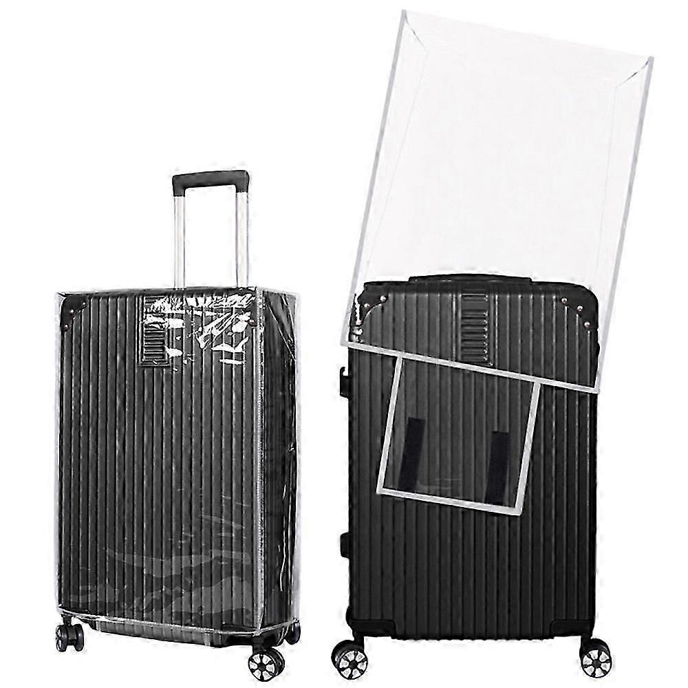 Capa transparente em PVC para mala de viagem de 20 polegadas, dimensões 385 x 237 x 450 mm.
