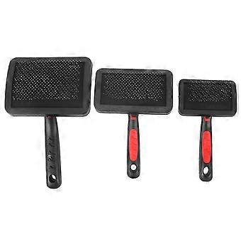 3pcs Tragbare Katze Hund Slicker Bürste Haustier Katze Pflegebürste Massage Kamm Set Zubehör