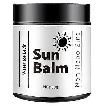 Sun Balm- Solskyddskräm för huden- Solbalsam för ansikte och kropp Hudvård - Helt naturlig ansiktskräm - Solkräm skydd och slät hud för alla