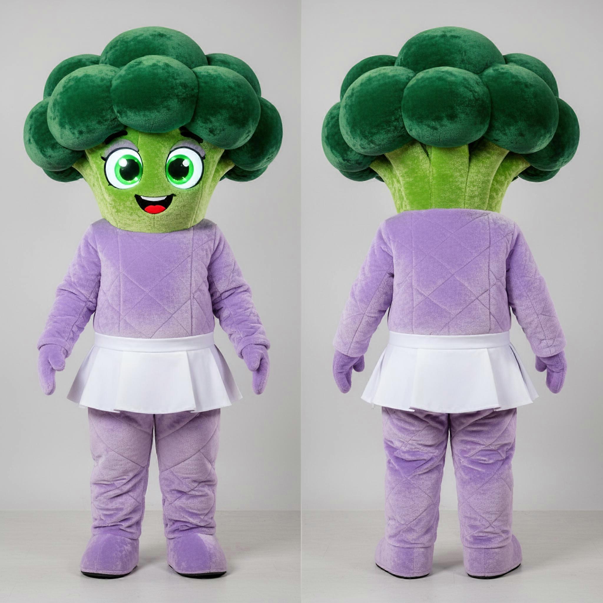 MASTICOT Lavender Plush Broccoli Mascot