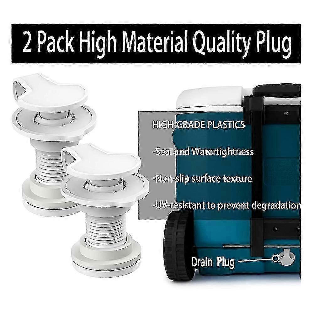 2 Pack Cooler Drain Plug Replacement compatible with Coleman Coolers,Shaft Length Cooler Drain Plug