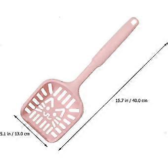 3PCS portable cat litter scoop set, made of PP material, easy to clean, comfortable to hold, ergonomically designed handle, porous structure facilitat