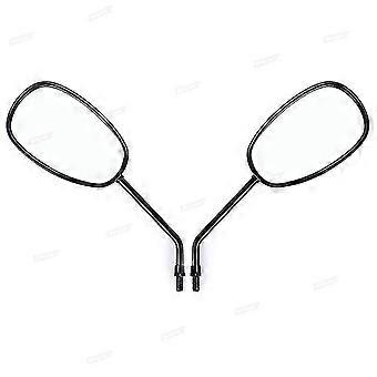 Black Universal Motorcycle Rearview Side Mirrors Electric Scooter Mirrors Cafe Racer Chopper Bobber Motorbike Accessories