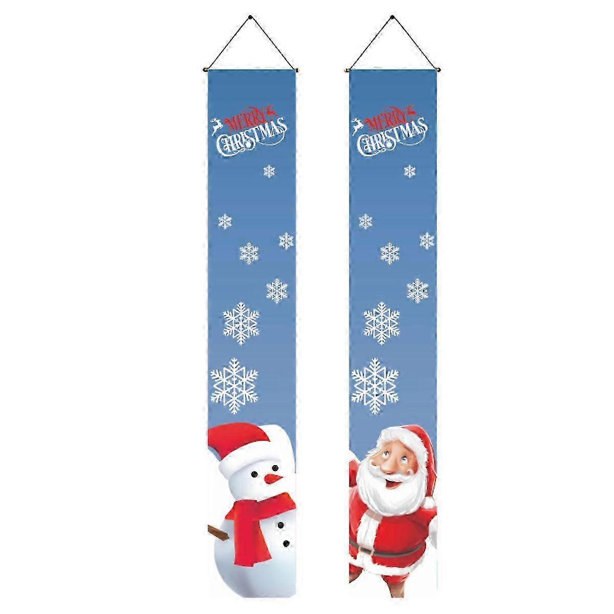 Dual-Sided Polyester Christmas Banners