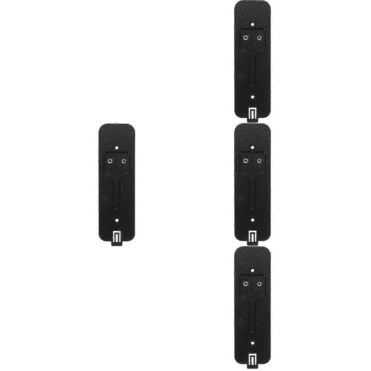 Black Plastic Video Doorbell Mount for Door Bracket 4Pcs Pack