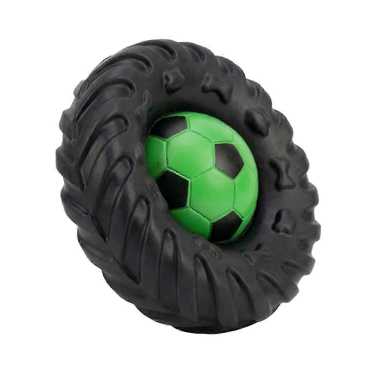Interactive Squeaky Chew Toy Tire Shape