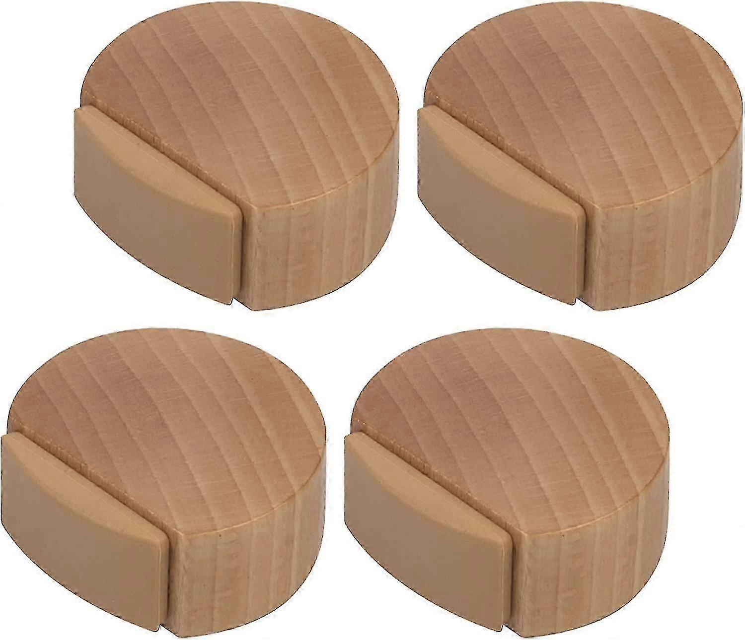 Discreet Beech Wood Door Stopper Pack