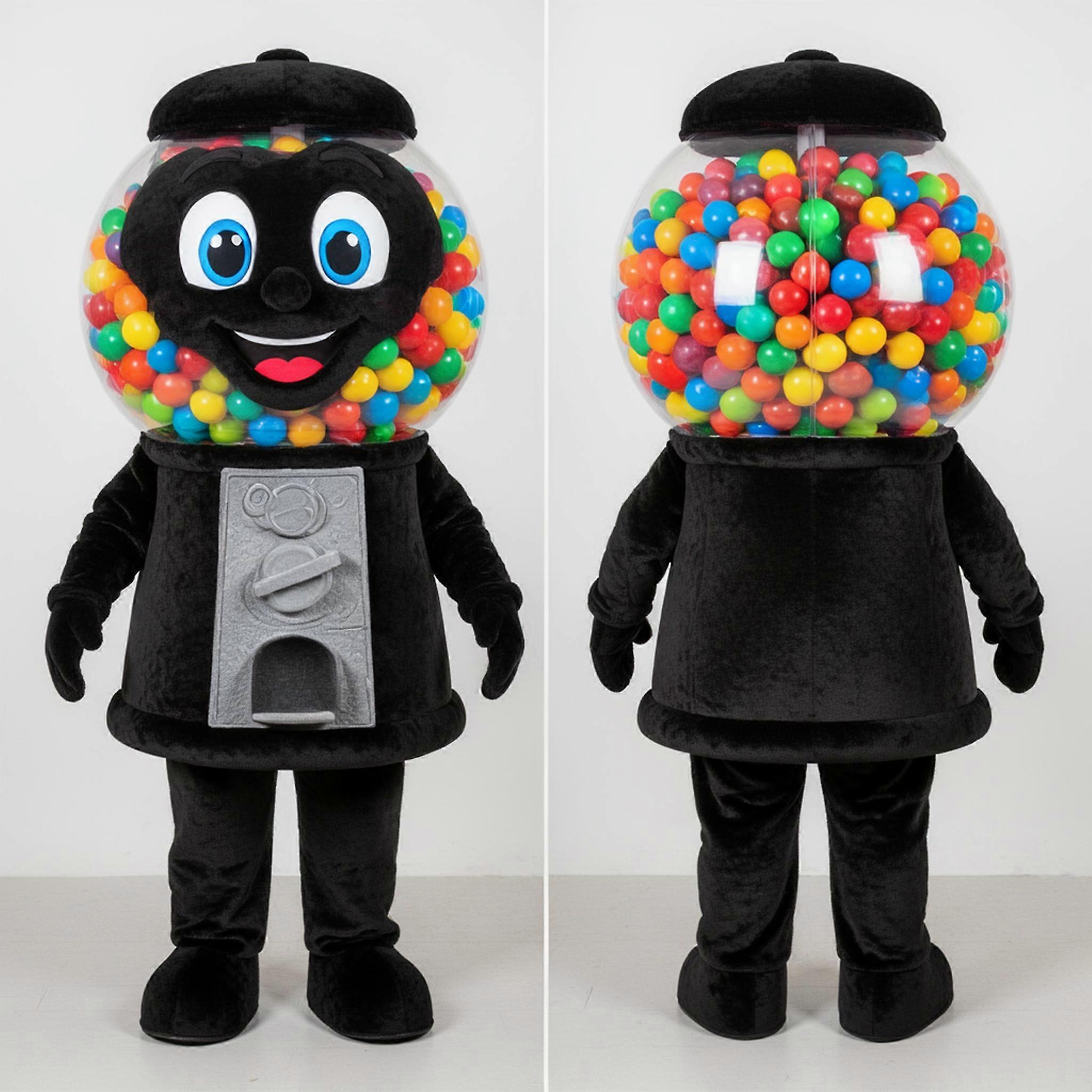 MASTICOT Black Rounded Gumball Machine Mascot