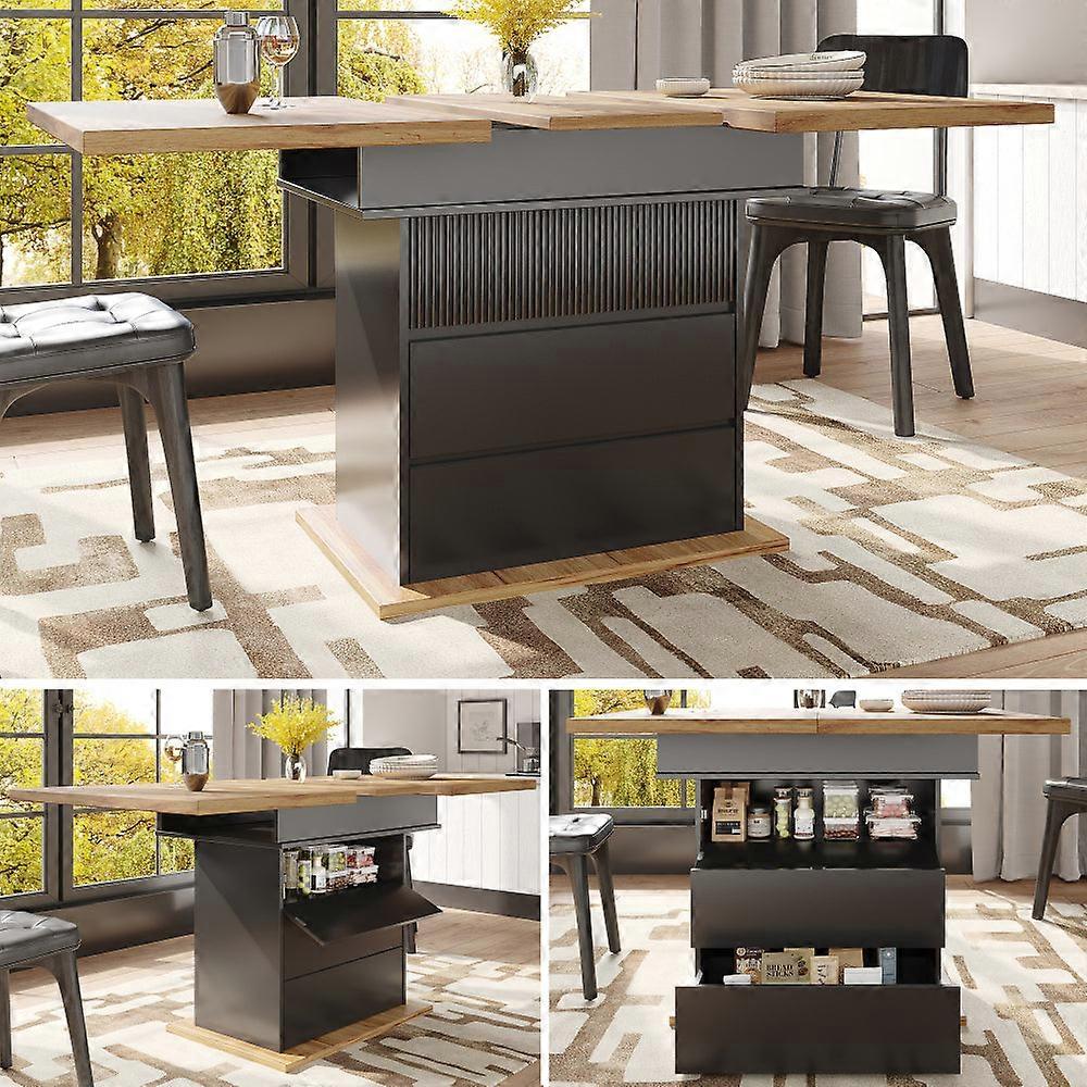Uitklapbare Eettafel - Klaptafel - Uitschuifbare Tafel - Eettafel Compact