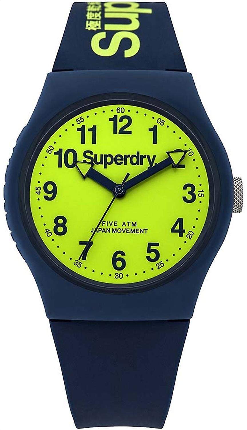 Superdry Urban Style Japanese Quartz Analog Man Watch with SYG164UN Silicone Bracelet