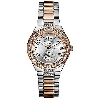 Relo guess bicolor s10 Watch for Women Analog Quartz with stainless steel bracelet W15065L2