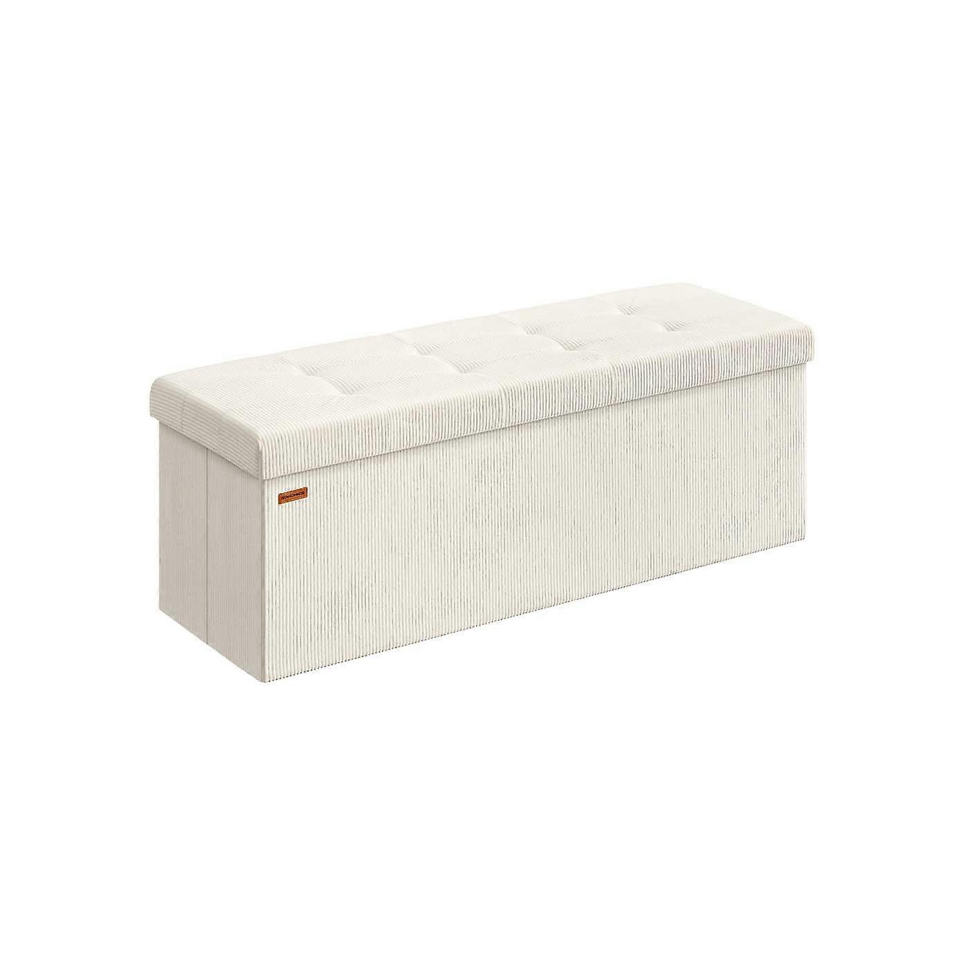 MAZIE Collection - Foldable storage ottoman bench with fo
