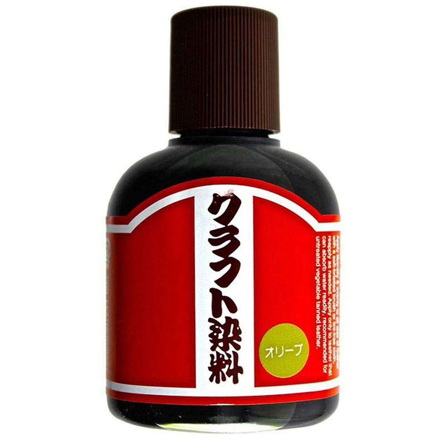 Craft Sha No.22 Olive Green Leathercraft Paint 100ml Water Based Leather Dye