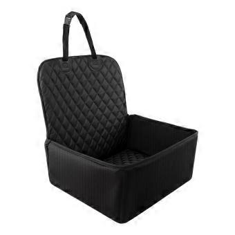 Large Waterproof Dog Car Seat with Adjustable Barrier for SUV Backseat Travel and Hair Protection
