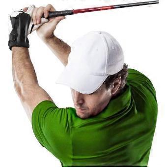 Golf Training Wrist Aid, Golf Swing Wrist Hinge Trainer Wrist Brace Band Swing Gesture Alignment Training Aidblack1pcs)