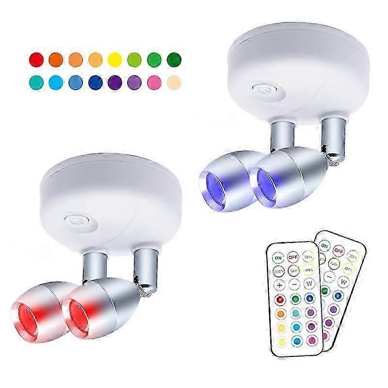 White Dual Head LED Tap Light