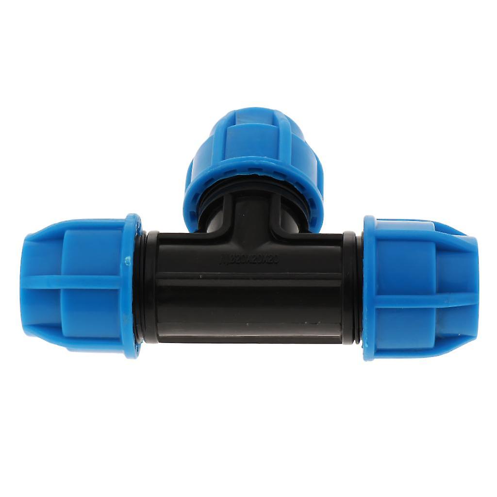 PE Quick Connect Push Tube Tee Union Coupler Pneumatic Push in Fitting 20mm