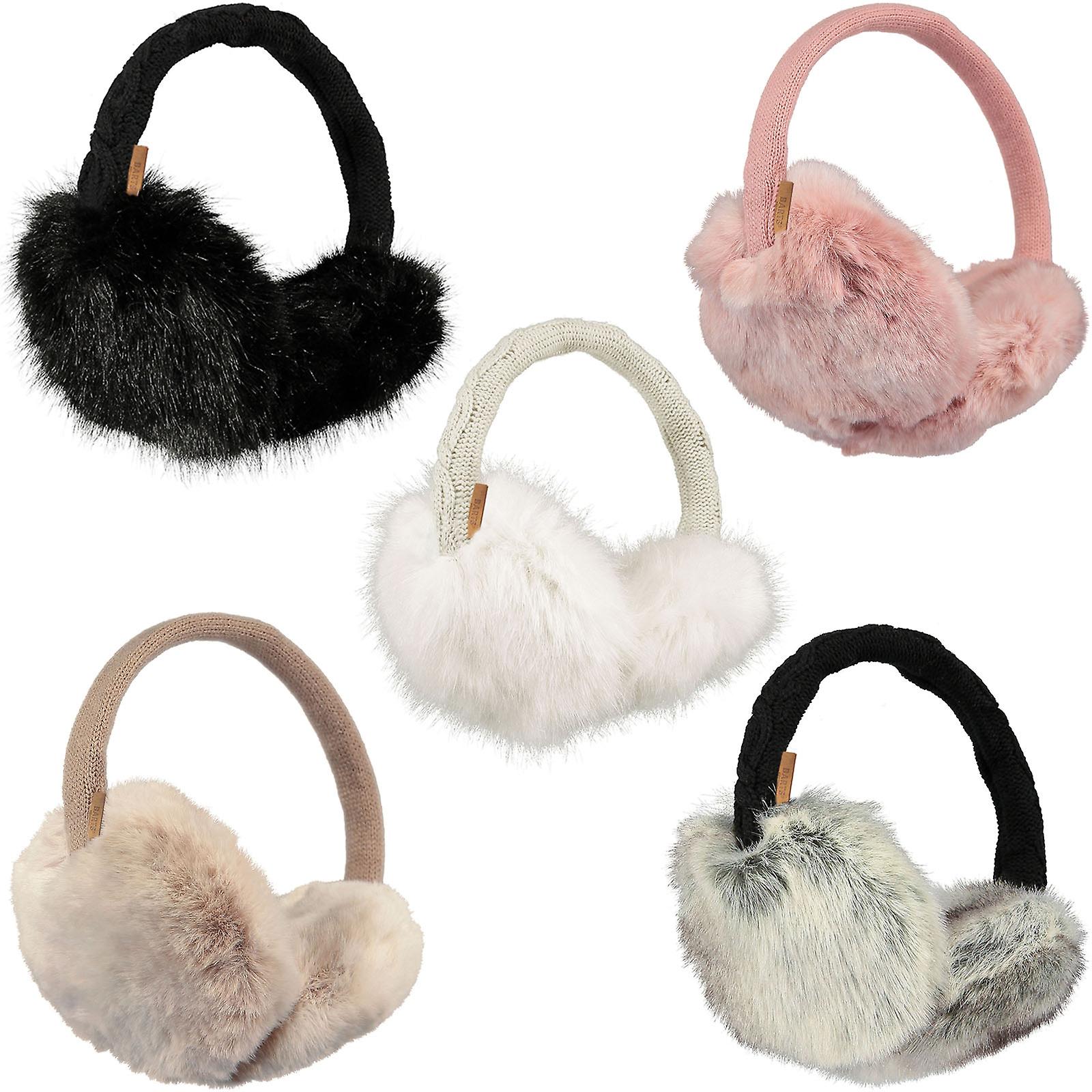 Barth Femmes Douce Fausse Fourrure Réglable Câble Tricot Chaud Hivernales Cache-oreilles