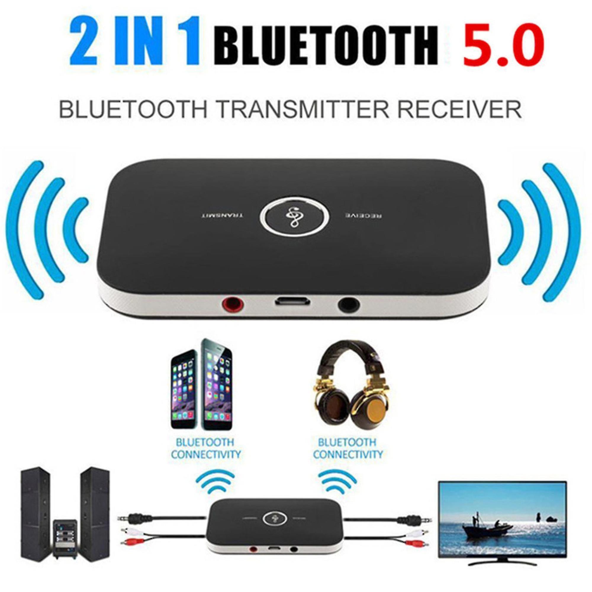 2 In 1 Wireless Bluetooth 5.0 Transmitter Receiver Home Tv Stereo Audio Adapter For Pc Laptop Phone