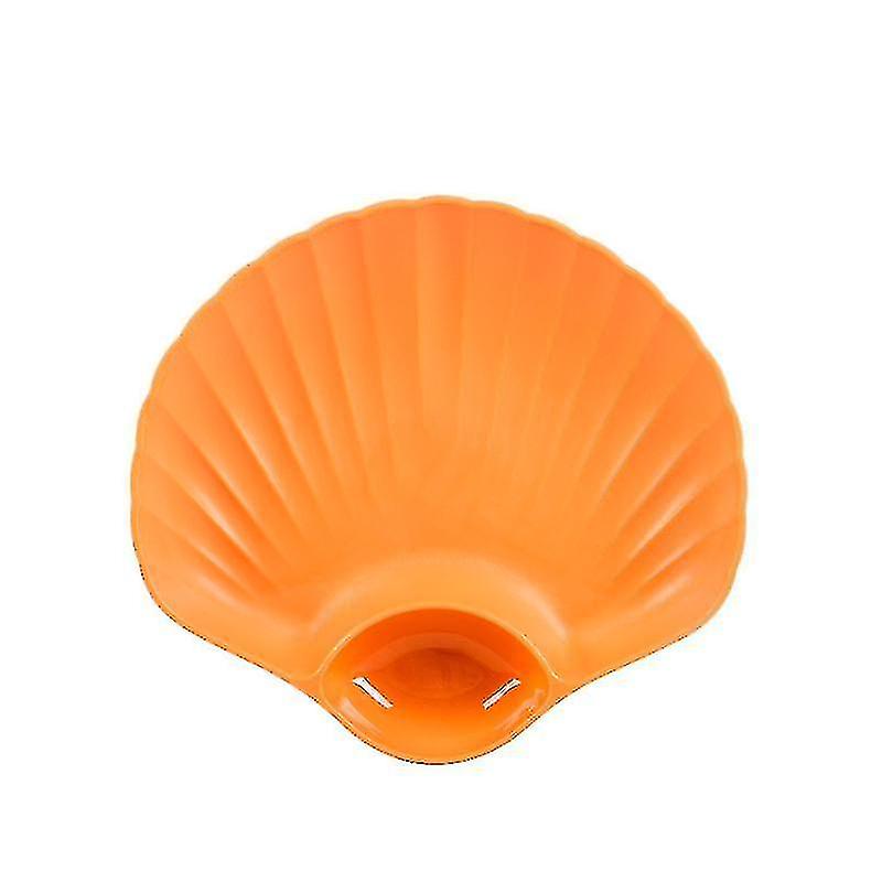 Shell Shaped Plastic Dried Fruit Plate1pcsorange