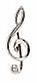 David Van Hagen Music Note Tie Tac - Silver