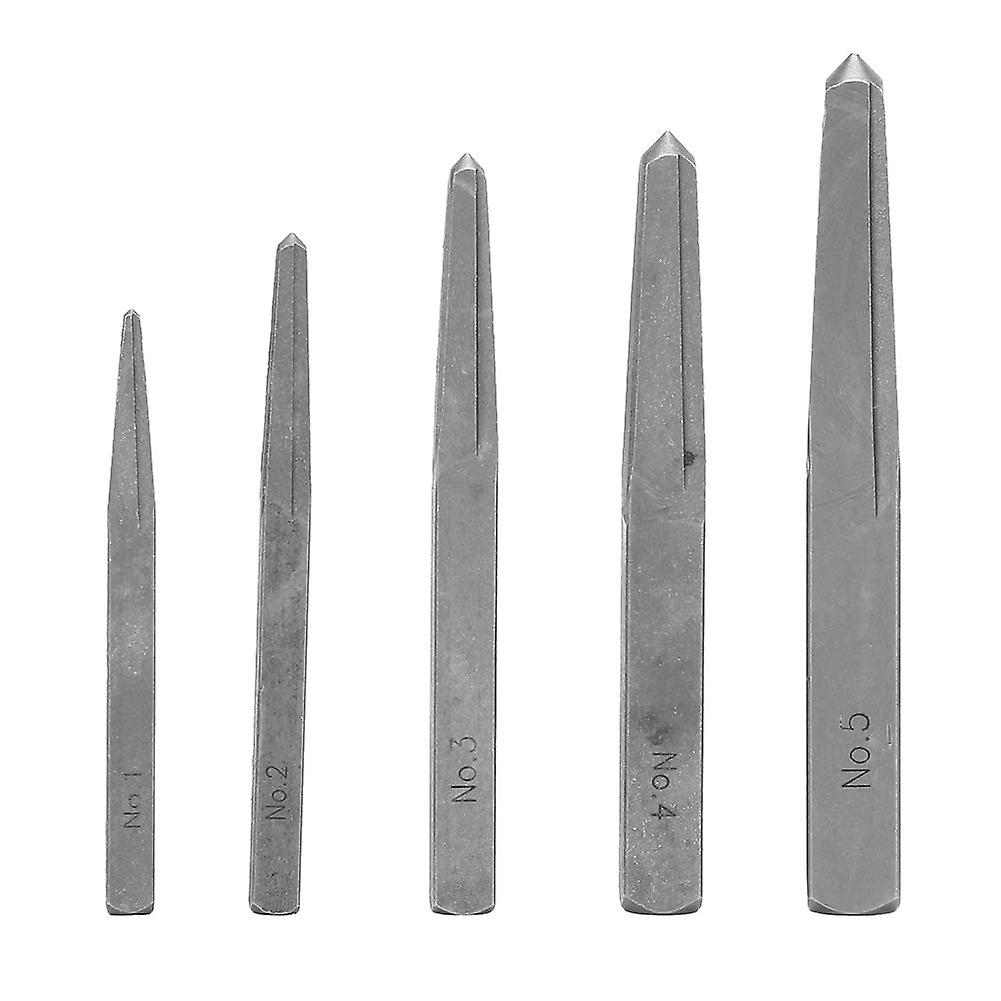 5pcs Screw Extraction Set 5 Pcs Performance Carbon Steel Extractors Remove Damaged Screws Effortlessly