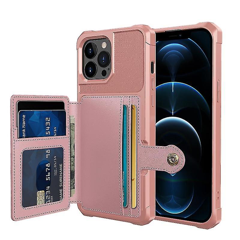 For Iphone 13 Pro Magnetic Wallet Card Bag Leather Case