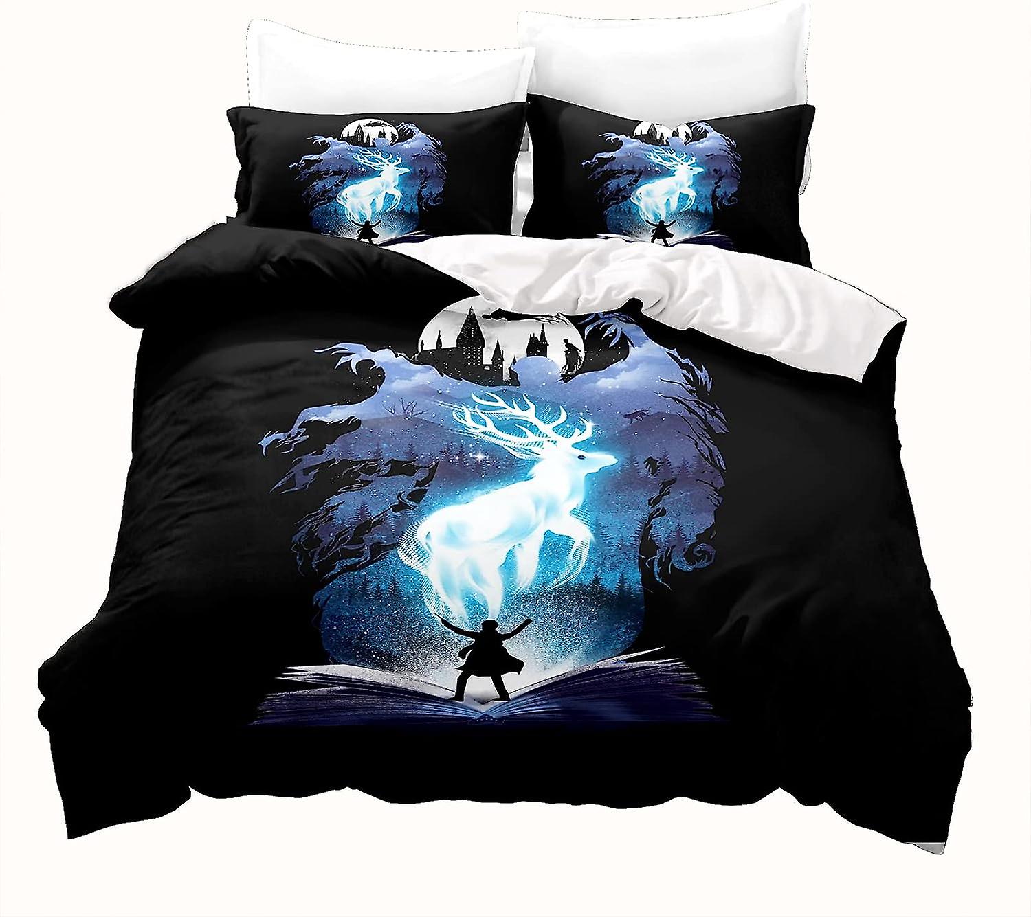 Elk Påslakan Set Tryckt påslakan Täcke Set Stag