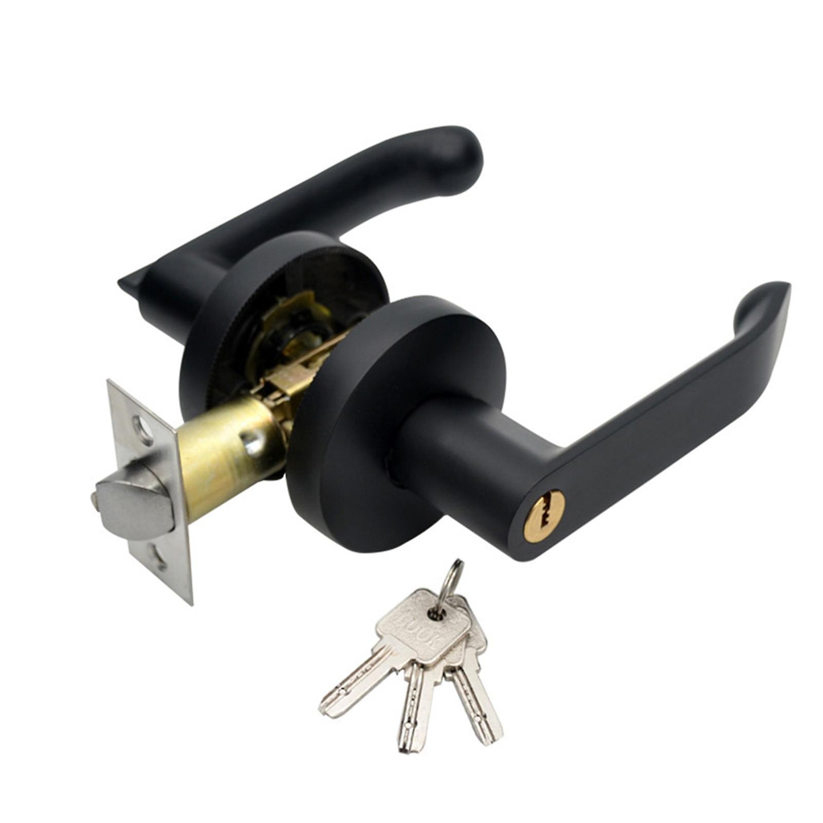 Aluminum Alloy Door Handle Lock Heavy Duty Triple Rod Door Knob Lock for Home