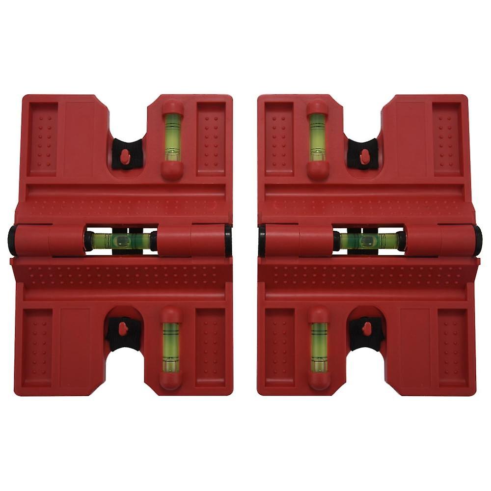 Spirit Level,magnetic Post Level Tool Folds For Storage,cross Check Bubble Level(pack Of 2)