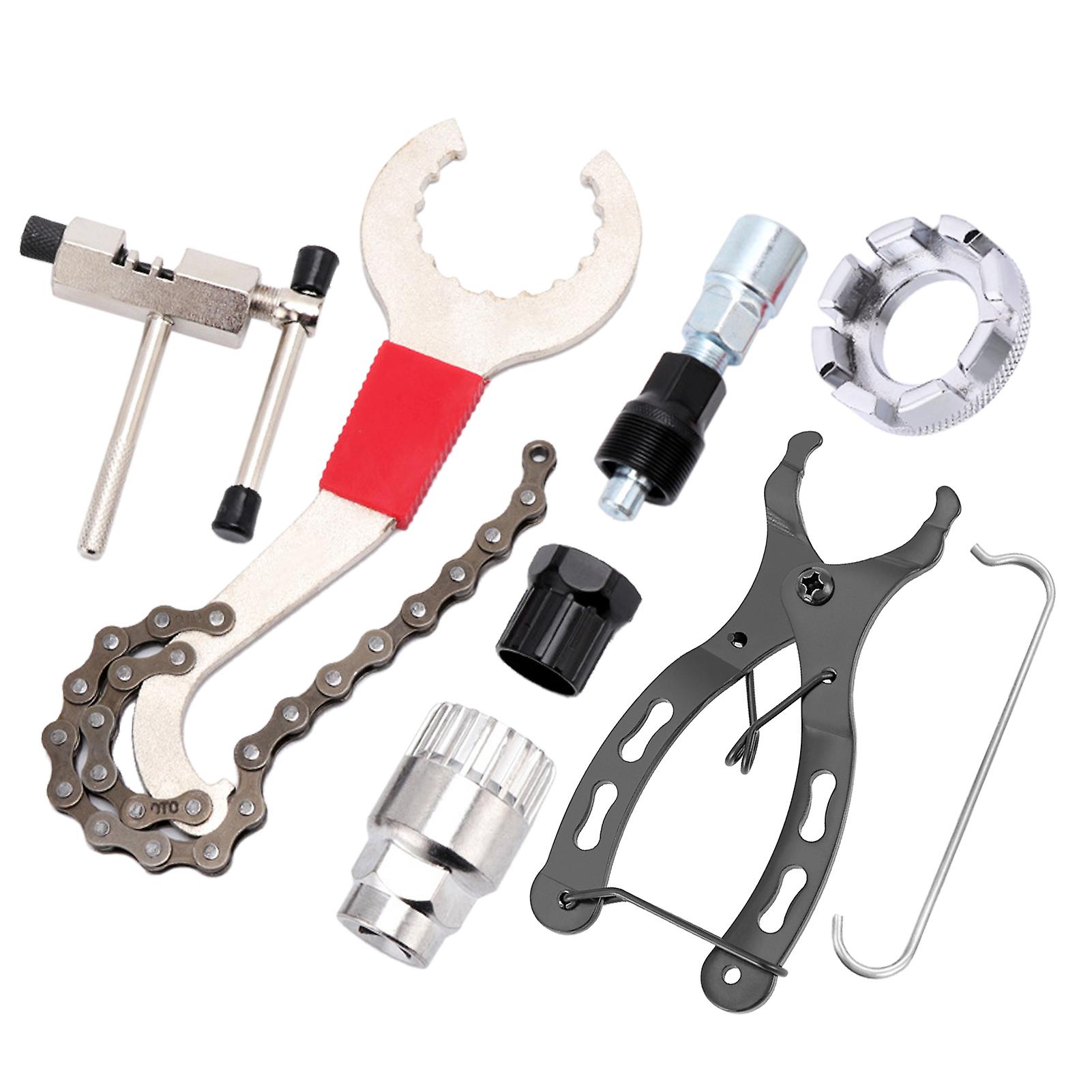 Kit D'outils Complet Pour Vélo : Démonte-cassette, Pédalier, Manivelle Et Jeu De Direction