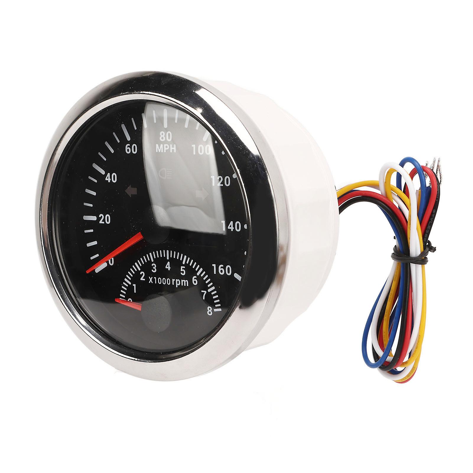 Gps Digital Odometer Short Start Up Time 0 To 160mph Marine Speedometer Red Backlight Stainless Steel Speed Display For Vehicle