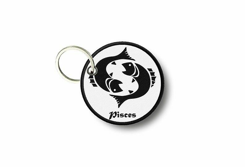 Cle Cles Key Brode Patch Ecusson Sign Zodiac Fish
