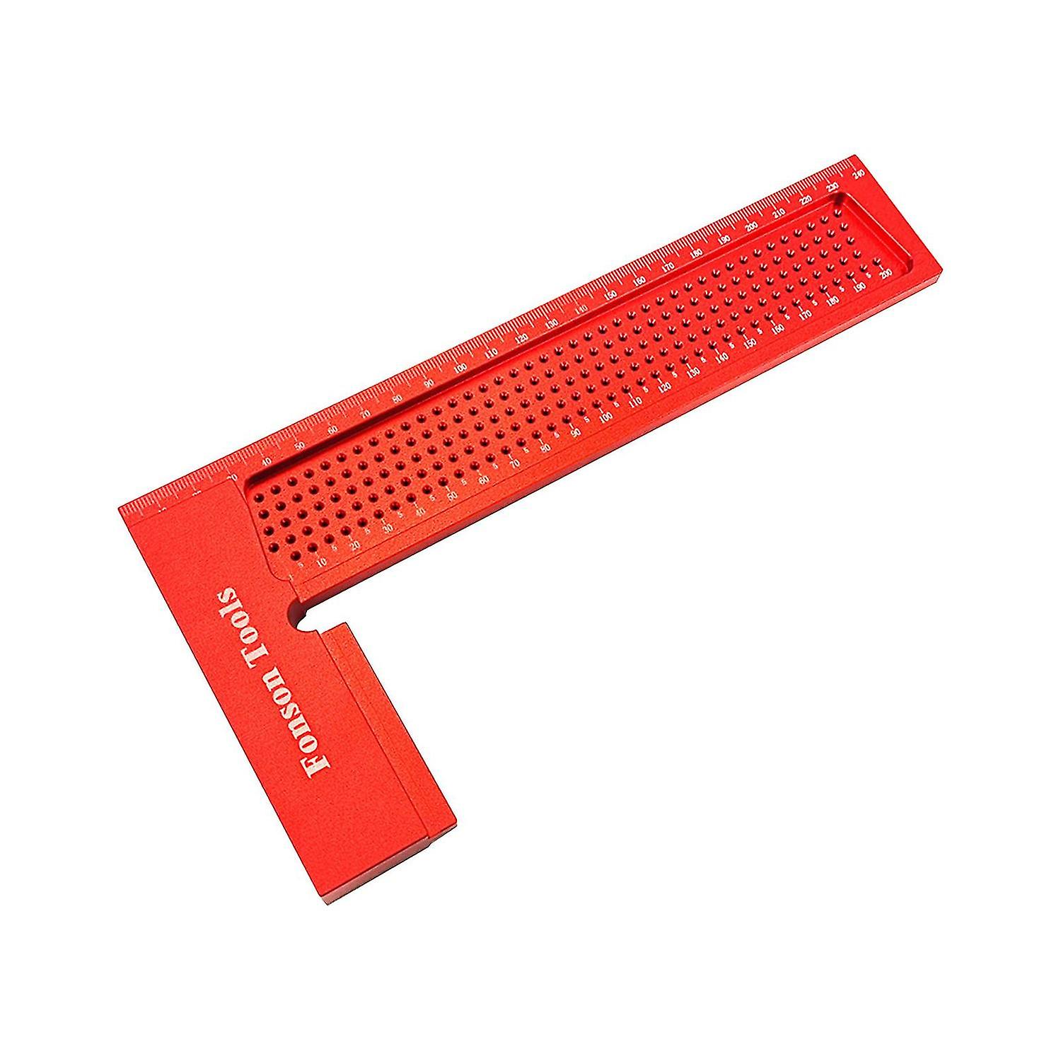 Hole Square Ruler L Shaped Tool Aluminum Alloy Woodworking Scriber
