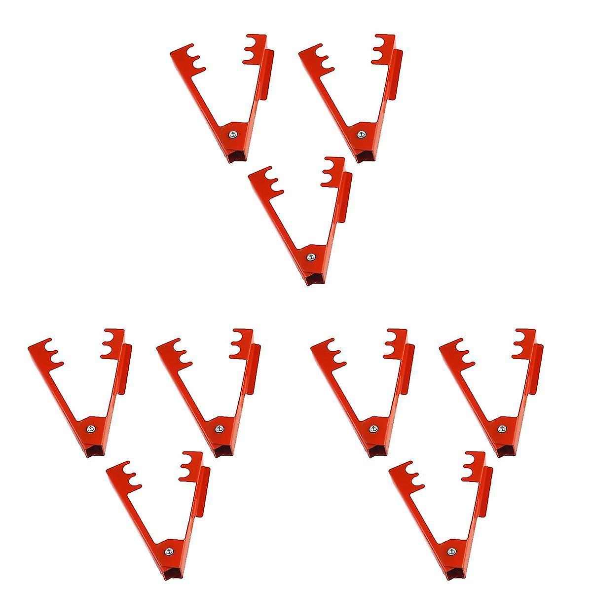 9 Pcs Rose Thorn Remover Metal Flower Thorn Stripper Removing Pliers Home Garden Tool (red)