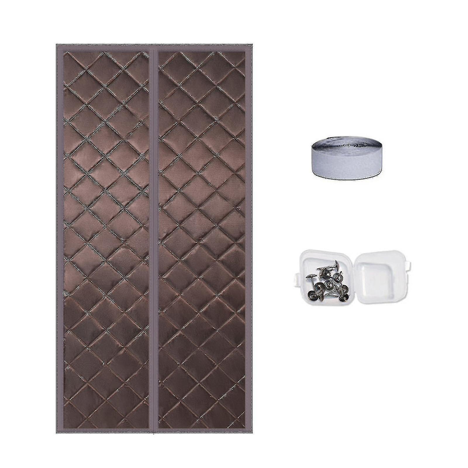 Sinknap الستار الحراري سميكة للماء الحفاظ على الدفء الرياح واقية من الختم الذاتي الصوت عازلة للحرارة ستارة الباب لغرفة المعيشة