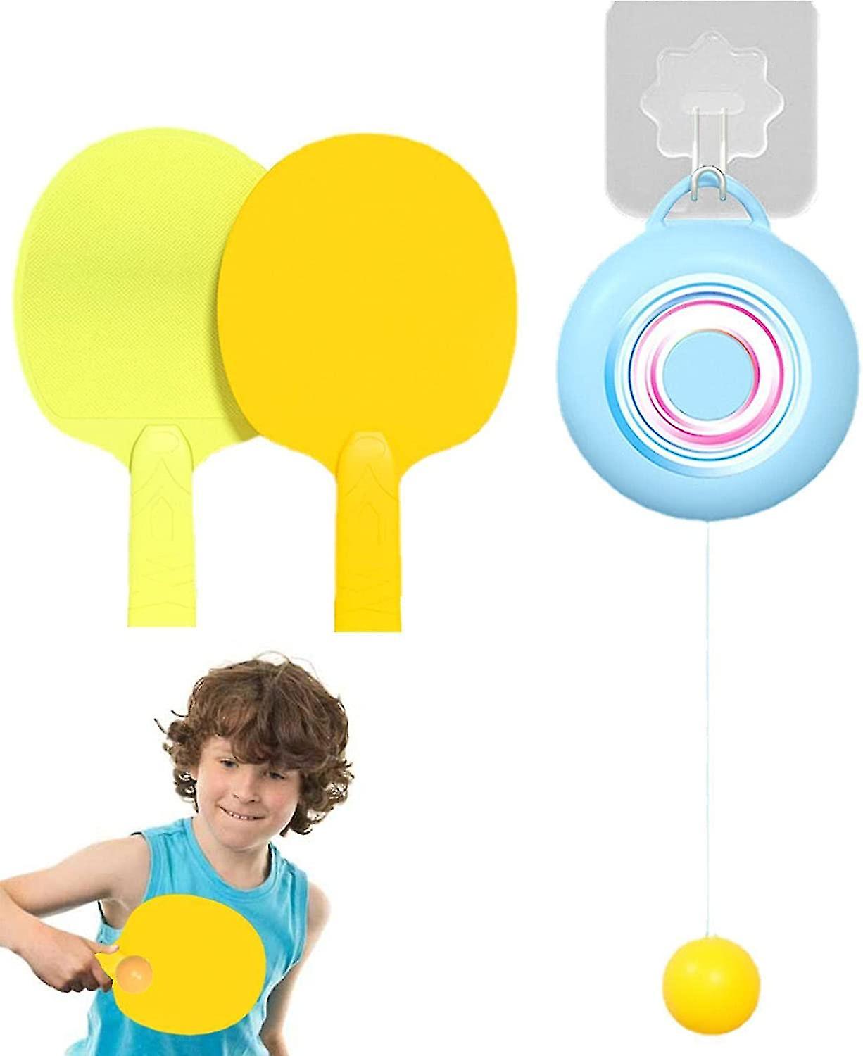 悬挂式乒乓球训练器，无需桌子的乒乓球玩具 |儿童悬挂乒乓球，室内悬挂乒乓球自我锻炼套装