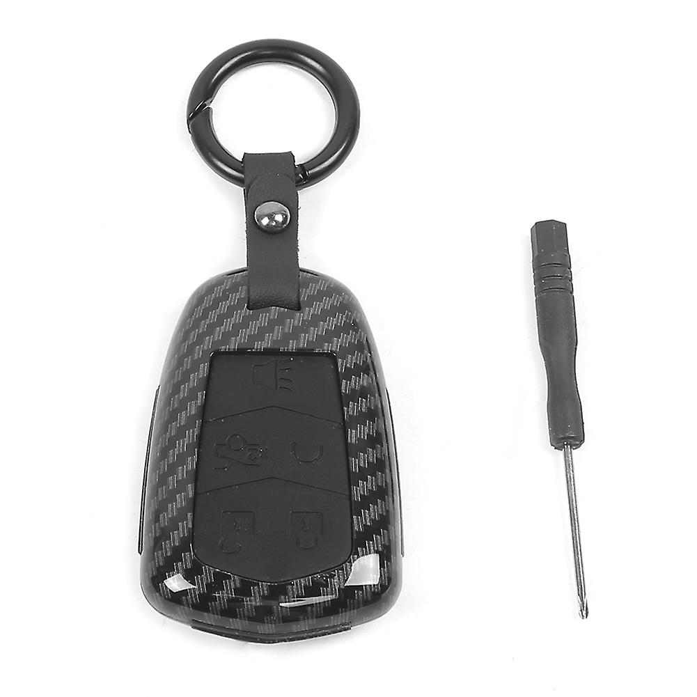 Remote Key Case Fob,Carbon Fiber Texture Remote Key Case Key Shell Case Top Tier Quality