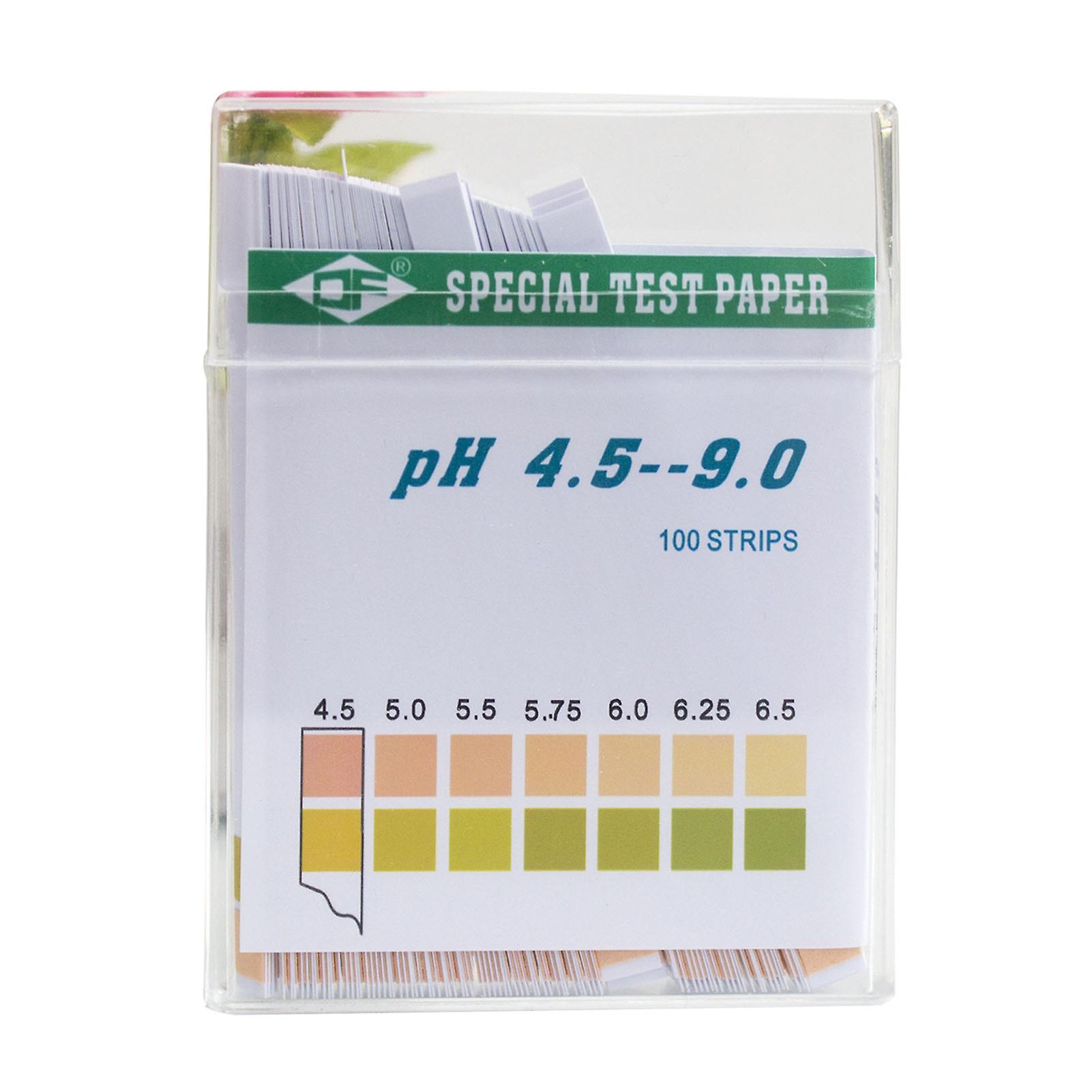 PH Test Paper 2 Color 4.5‑9.0 Quick Testing 100 PH Monitoring Strips with Colour Card for Water